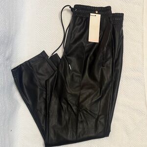 CALIA Black Faux Leather Pants